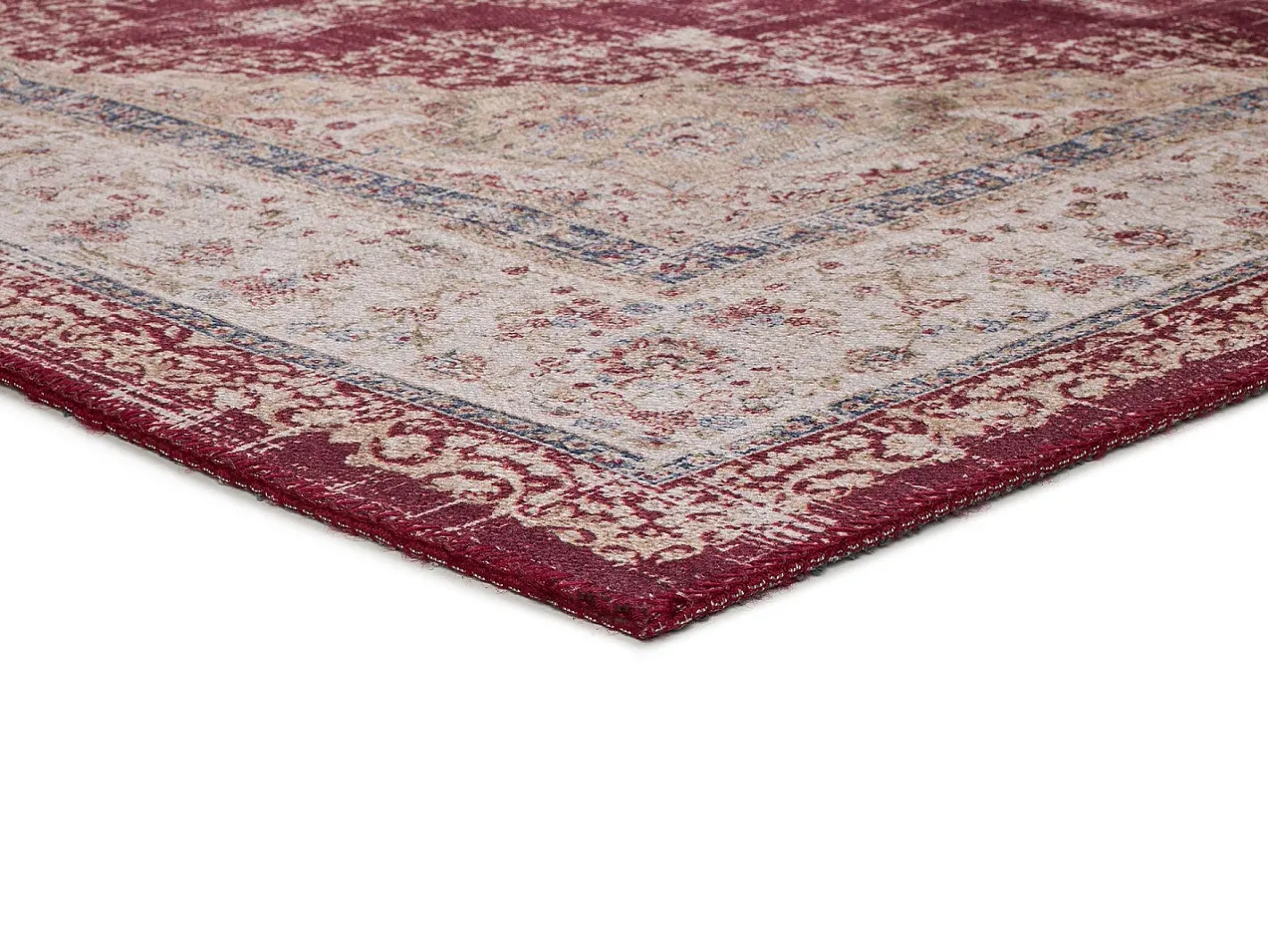 Alfombra De Salón-Alfombra interior - vintage - gris - 120 x 170 cm - NEILA Rojo