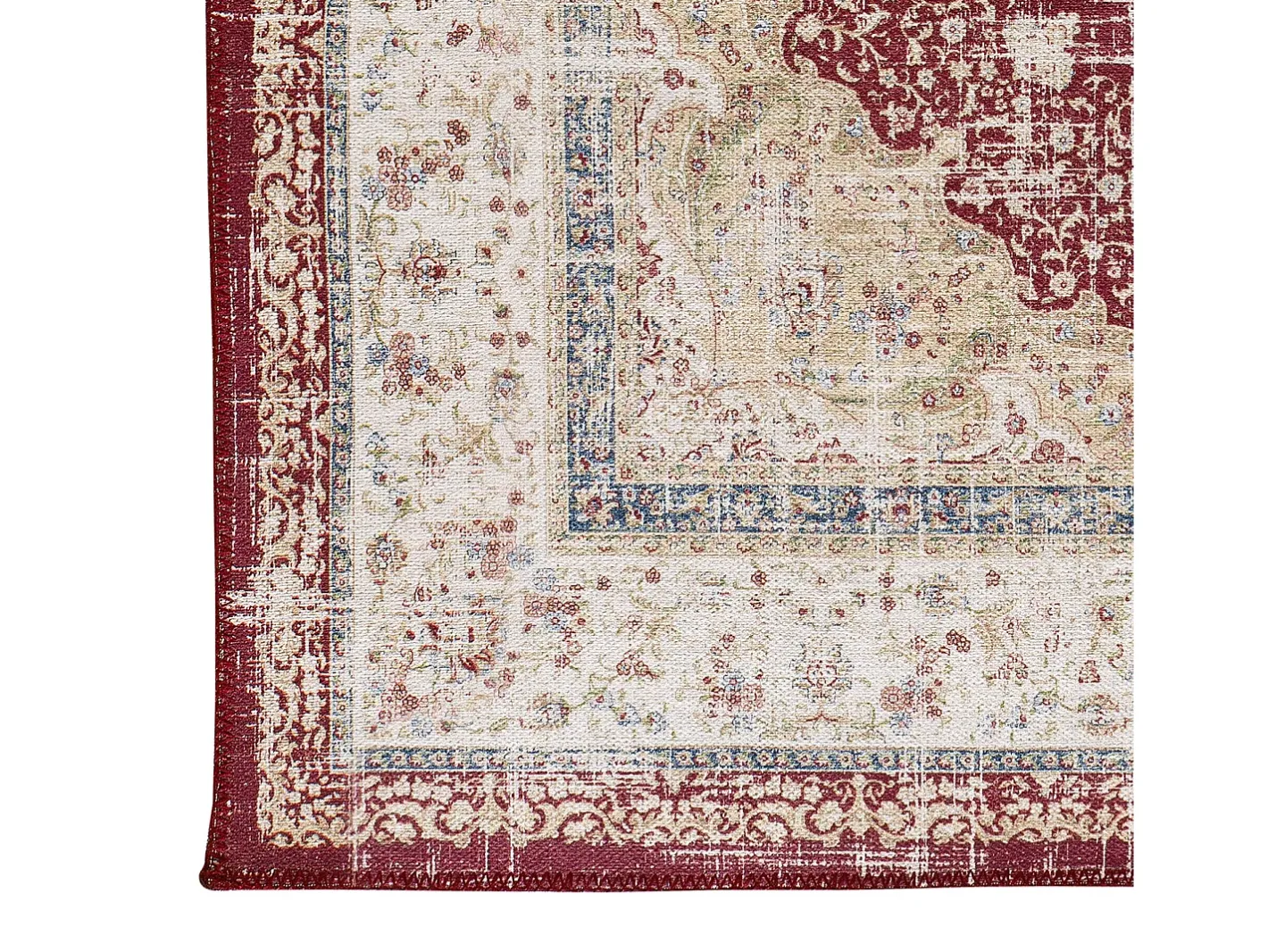 Alfombra De Salón-Alfombra interior - vintage - gris - 120 x 170 cm - NEILA Rojo