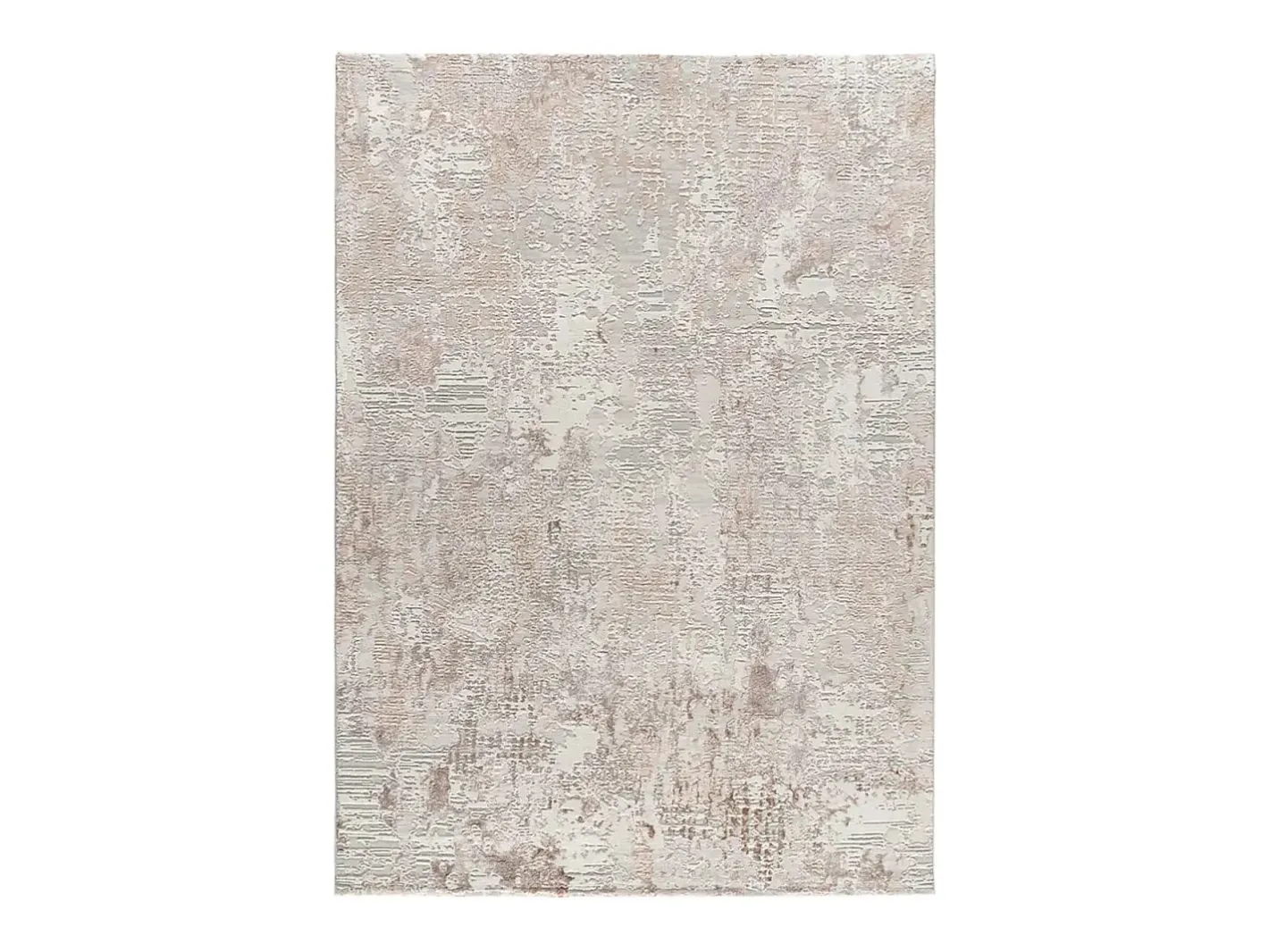 Alfombra De Salón-Alfombra interior - abstracto con relieve - - 77 x 150 cm - ORIS Beige