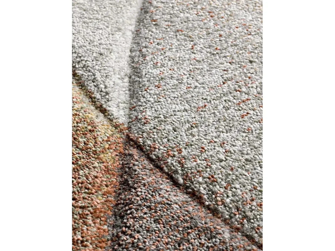 Alfombra interior - abstracto - - 200 x 290 cm - BADET Terracota / Beige Outlet