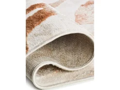 Alfombra interior - abstracto con relieve - beige / caldera - 77 x 150 cm - KEOPS Beige / Cobrizo Online