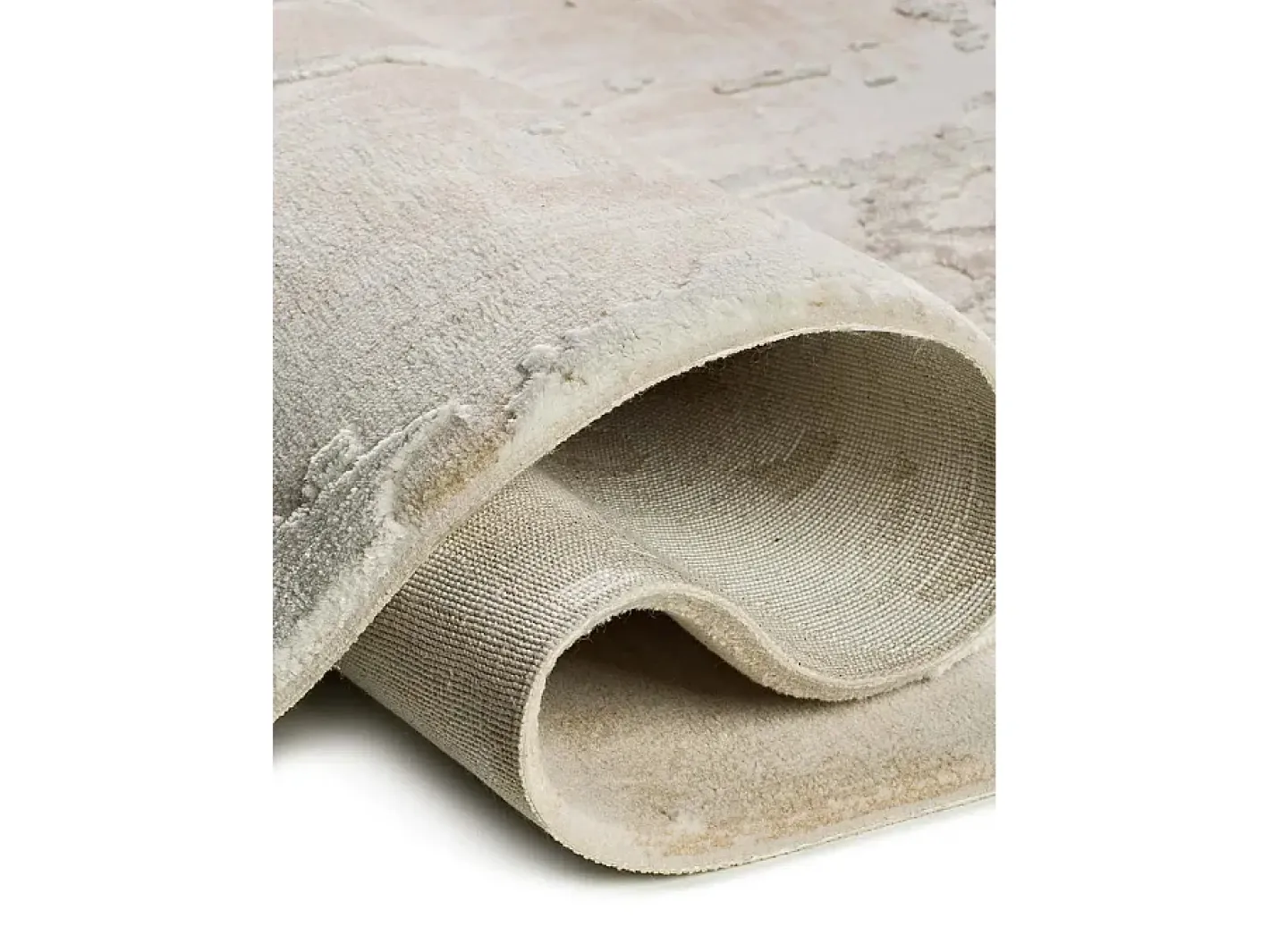 Alfombra De Salón-Alfombra interior - efecto marmol con relieve - - 115 x 170 cm - ORIS Beige