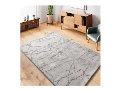 Alfombra interior - efecto marmol con relieve - - 115 x 170 cm - ORIS Gris