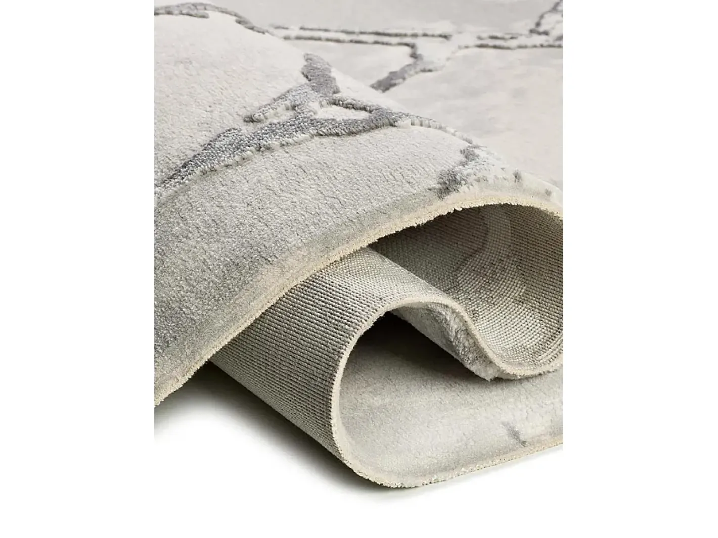 Alfombra interior - efecto marmol con relieve - - 115 x 170 cm - ORIS Gris