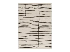 Alfombra De Salón-Alfombra interior - moderno - blanco / negro - 80 x 150 cm - RETRO Negro / Blanco