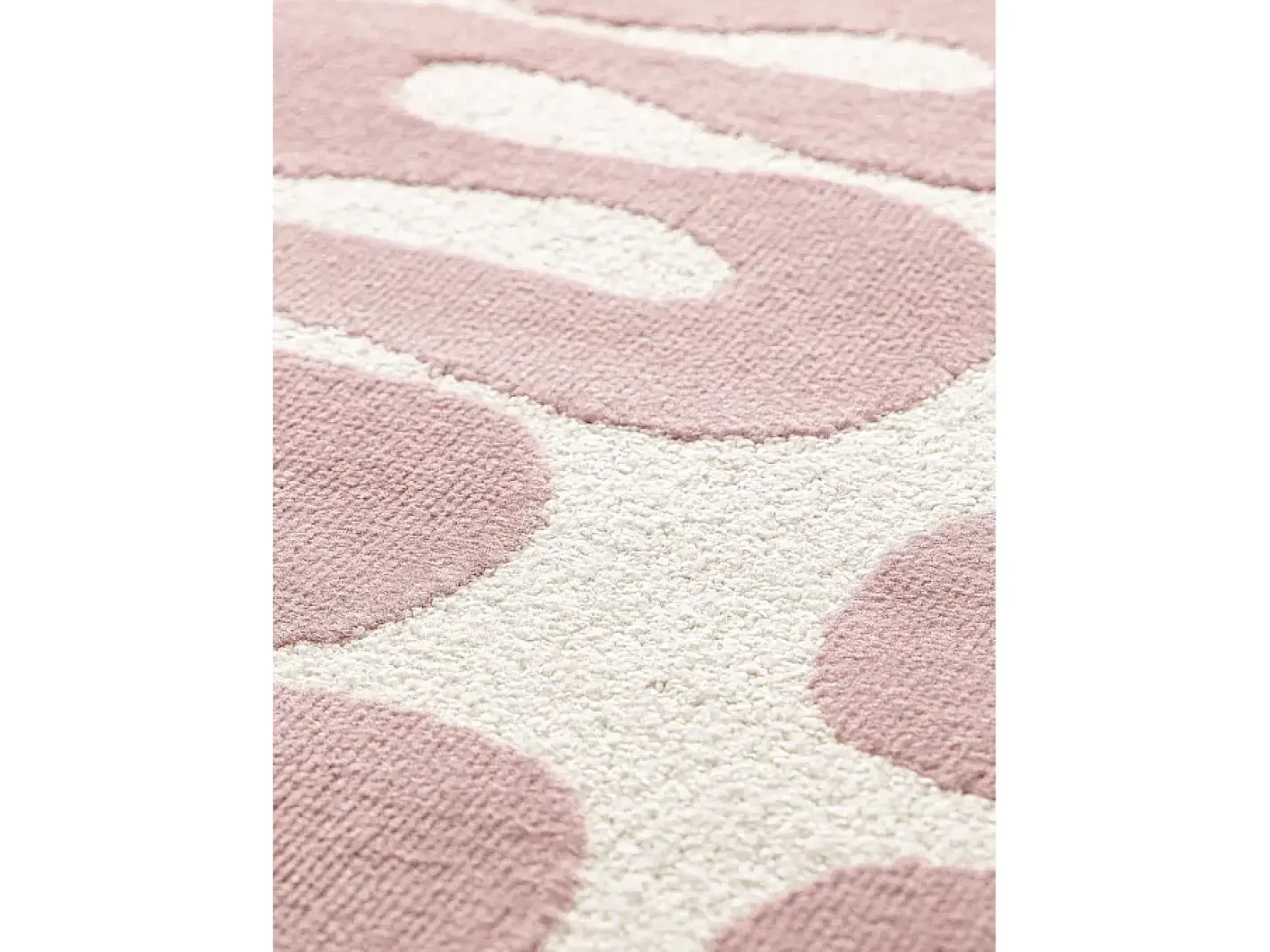 Alfombra De Salón-Alfombra interior - moderno - rosa - 160 x 230 cm - FLASHY Rosa / Blanco