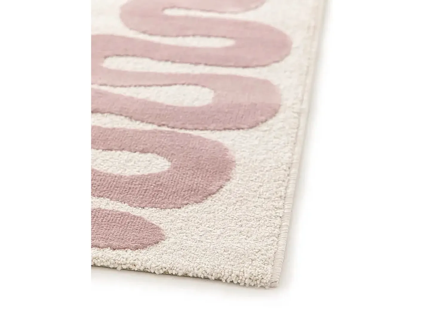 Alfombra De Salón-Alfombra interior - moderno - rosa - 160 x 230 cm - FLASHY Rosa / Blanco