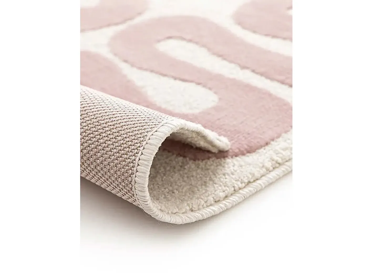 Alfombra De Salón-Alfombra interior - moderno - rosa - 160 x 230 cm - FLASHY Rosa / Blanco