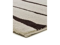Alfombra De Salón-Alfombra interior - moderno - blanco / negro - 133 x 190 cm - RETRO Negro / Blanco