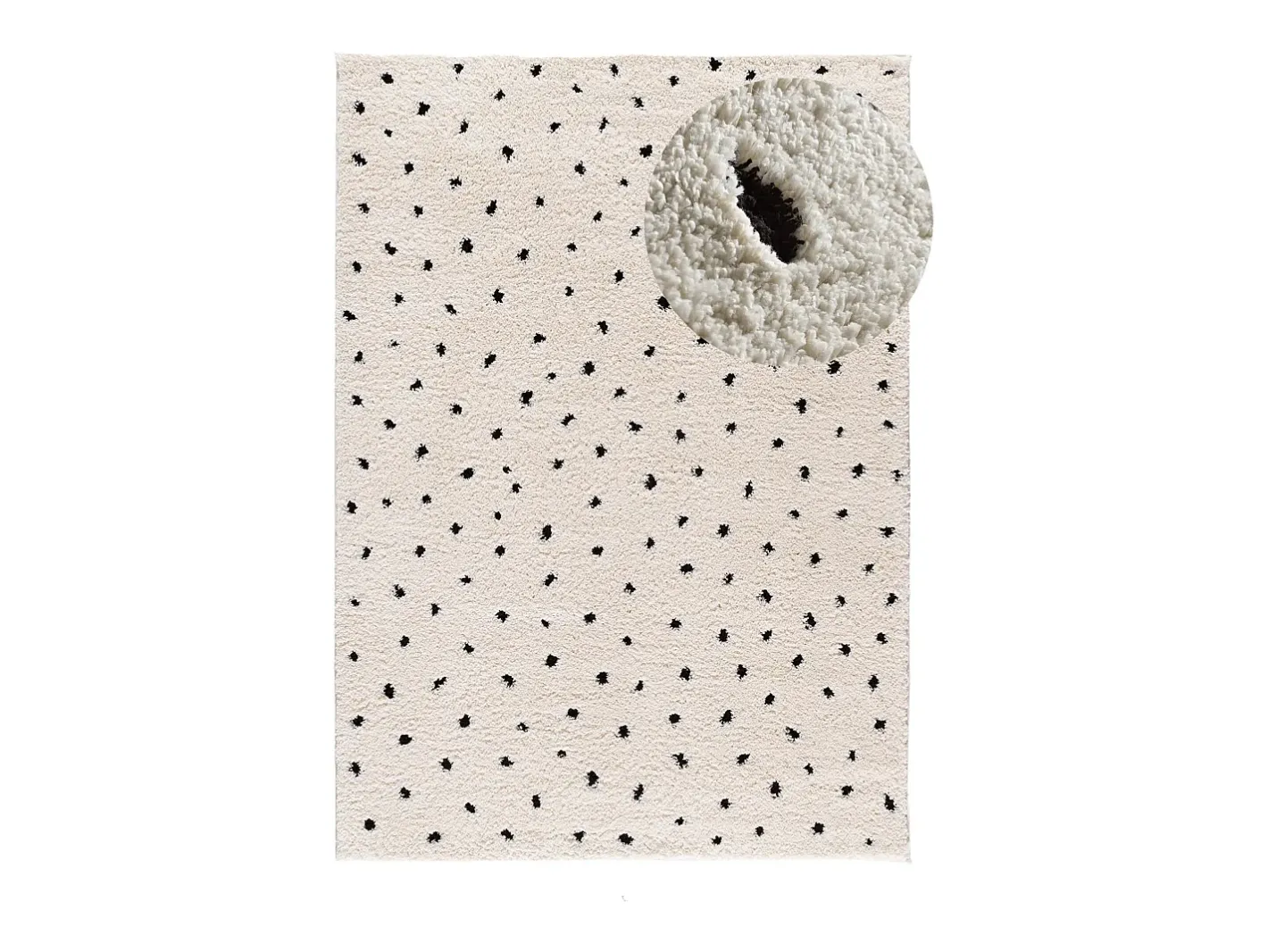 Sale Alfombra interior - shaggy escandinavo - - 60 x 120 cm - ATESA Blanco