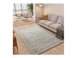 Alfombra interior - vintage con relieve - multicolor - 154 x 230 cm - KEOPS Beige / Multicolor Hot