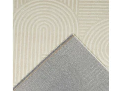 Sweeek Alfombra De Salón-Alfombra interior con diseño gráfico arcos, Crema