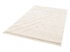 Sweeek Alfombra De Salón-Alfombra interior con ligeros relieves Crema