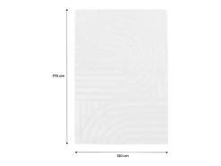 Discount Sweeek Alfombra interior con motivos de arcos Crema