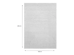 Sweeek Alfombra interior motivo arcos Crema Hot