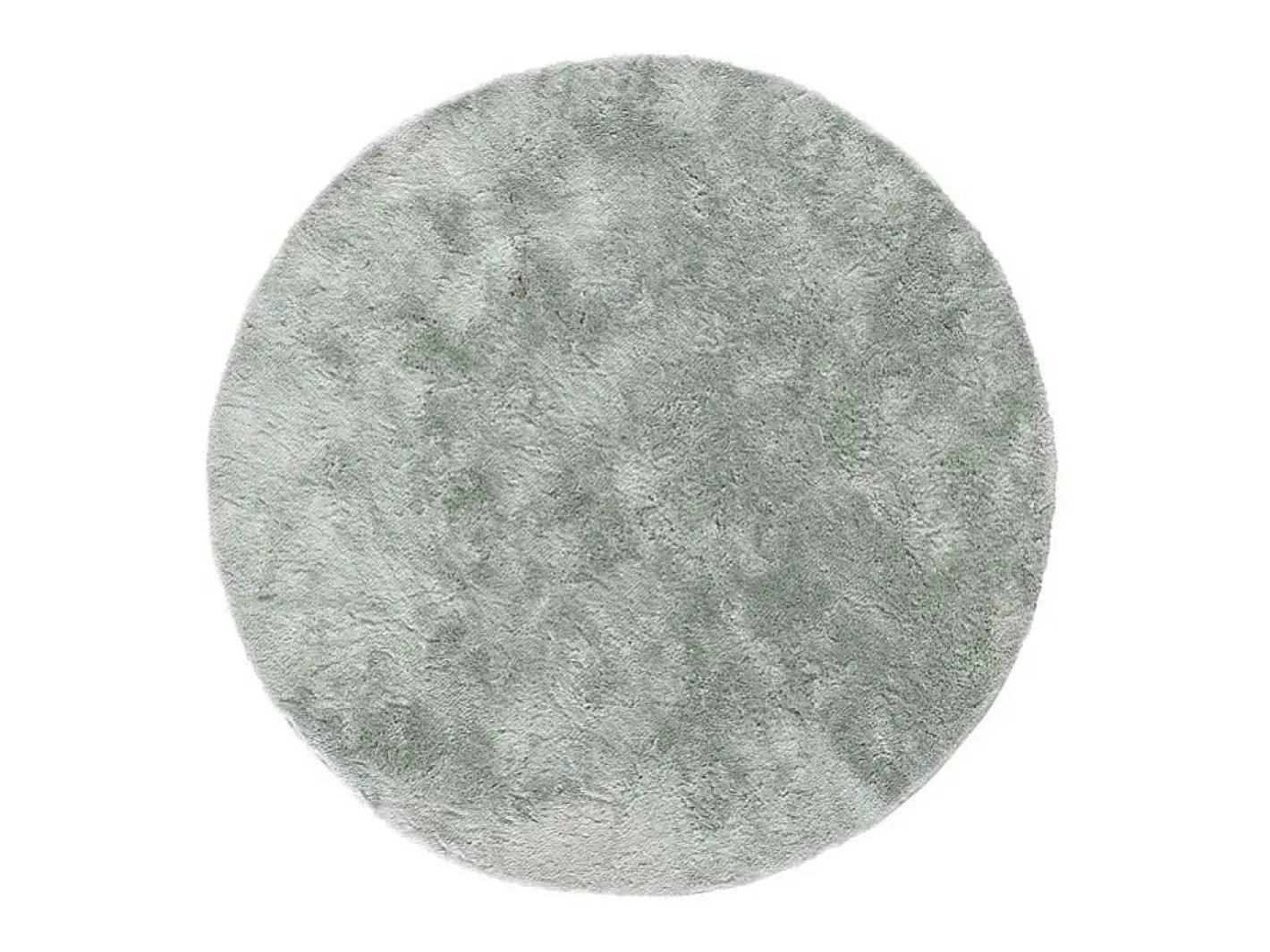 Alfombra interior redonda - shaggy uni - plata - diam.120 cm - ROMA Plateado Clearance
