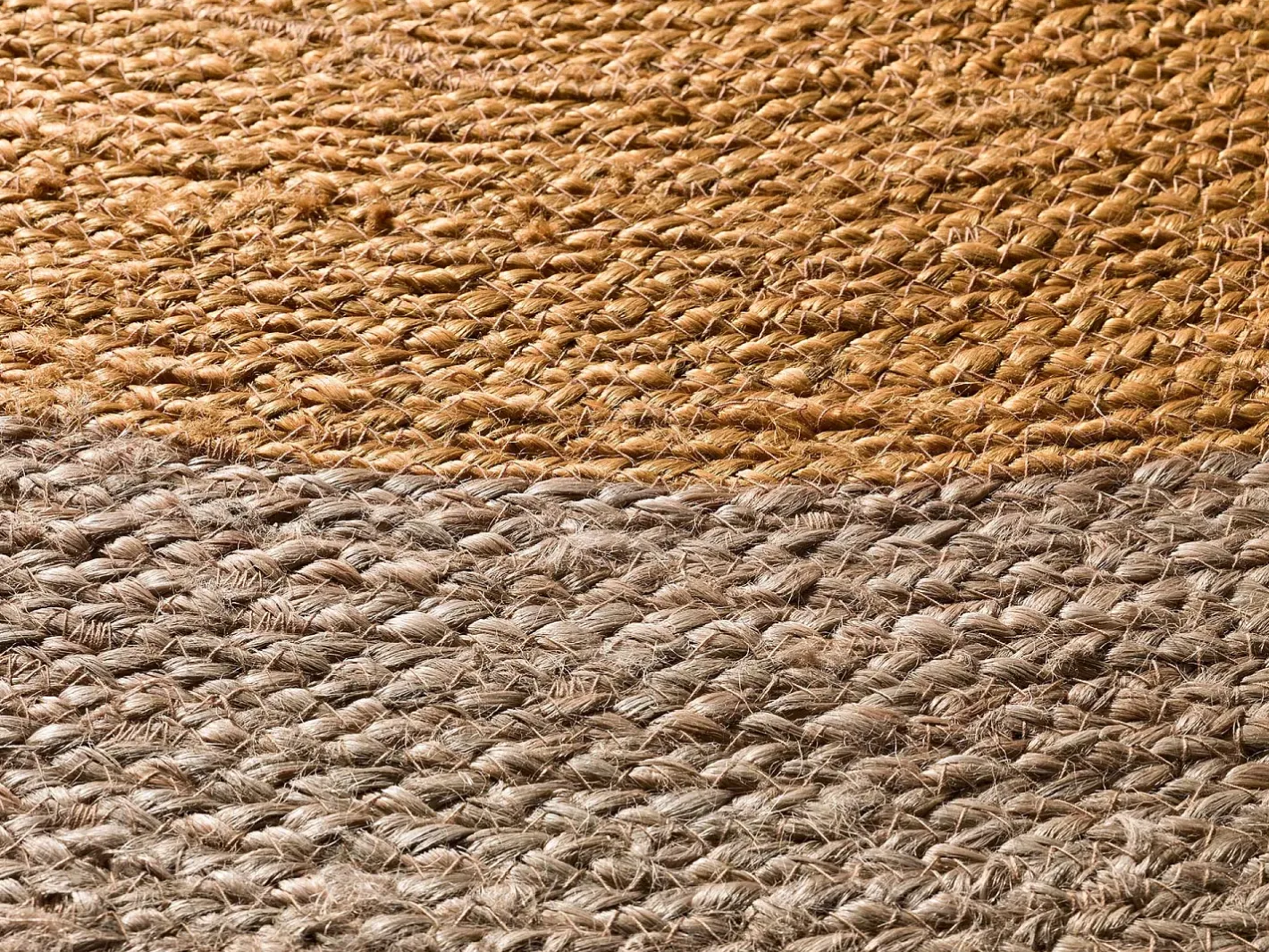 Alfombra De Salón|Alfombra Redonda-Alfombra interior redonda - naturel - mostaza - diam.120 cm - MAHON Amarillo