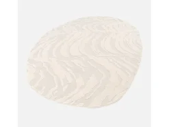 Discount Sweeek Alfombra interior shaggy galet motivo geométrico beige Crema
