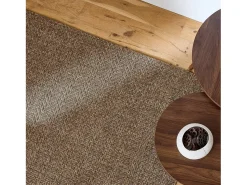 Discount Sweeek Alfombra interior/exterior efecto yute color caramelo Marru00f3n