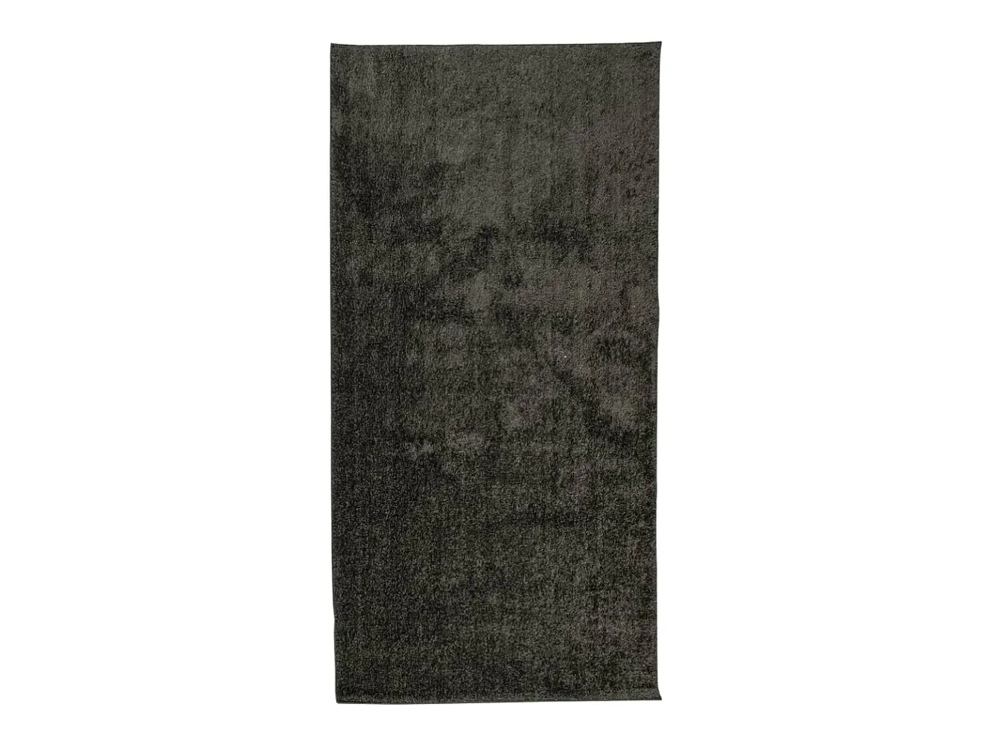 Alfombra De Cocina-Alfombra ISTAN de pelo largo, aspecto antracita brillante, 100x200 cm Gris