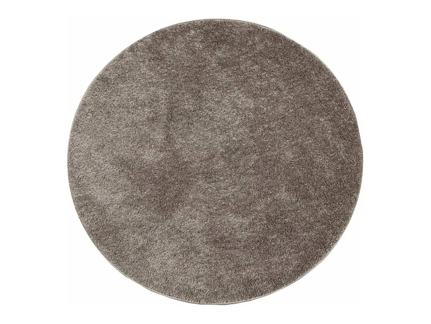 Alfombra ISTAN de pelo largo, acabado brillante, Ø 100 cm Gris Best
