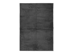 Alfombra IZA de pelo corto de estilo escandinavo en color antracita 140x200 cm Gris Clearance