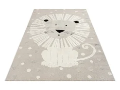 the carpet Alfombra Jungle Kids Habitación Infantil 3D Resistente - - 140x200 cm Beige Outlet