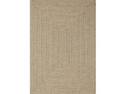 the carpet Alfombra De Exterior-Alfombra Kansas Exterior Interior Aspecto Yute Resistente intemperie liso - Naturaleza - 240 x 340 cm Color natural claro