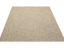 the carpet Alfombra De Exterior-Alfombra Kansas Exterior Interior Aspecto Yute Resistente intemperie - Naturaleza - 140 x 200 cm Color natural claro