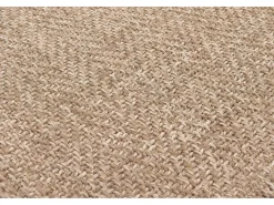 Best the carpet Alfombra Kansas Exterior Interior Aspecto Yute básico Resistente intemperie - Naturaleza - 80 x 250 cm Color natural claro