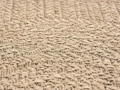 Discount the carpet Alfombra Kansas Exterior Interior Aspecto Yute Resistente intemperie - Naturaleza - 240 x 340 cm Color natural claro