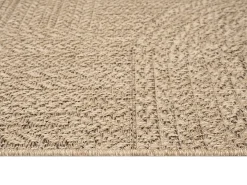 Discount the carpet Alfombra Kansas Exterior Interior Aspecto Yute Resistente intemperie - Naturaleza - 240 x 340 cm Color natural claro