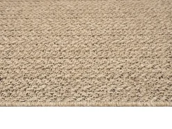 Clearance the carpet Alfombra Kansas Exterior Interior Aspecto Yute Resistente intemperie liso - Naturaleza - 80 x 150 cm Color natural claro