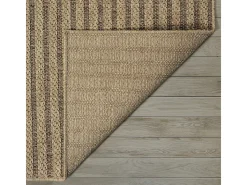 Clearance the carpet Alfombra Kansas Exterior Interior Aspecto Yute diseño Resistente intemperie - Naturaleza - 120 x 170 cm Color natural claro