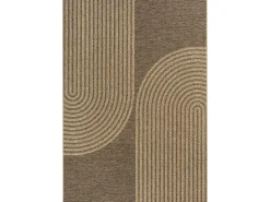 Clearance the carpet Alfombra Kansas Exterior Interior Aspecto Yute diseño Resistente intemperie - Naturaleza - 120 x 170 cm Color natural claro