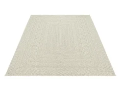 the carpet Alfombra Kansas Exterior Interior Aspecto Yute Resistente intemperie liso - - 160 x 230 cm Crema Hot