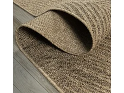 Clearance the carpet Alfombra Kansas Exterior Interior Aspecto Yute Palma Resistente intemperie - Naturaleza - 160 x 230 cm Color natural claro