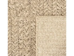 Best the carpet Alfombra Kansas Exterior Interior Aspecto Yute Resistente intemperie - Naturaleza - 120 x 170 cm Color natural claro