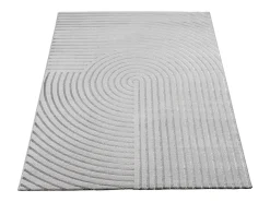 Discount the carpet Alfombra Knight 3D Brillante Moderno, , 140 x 200 cm Gris
