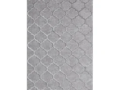 the carpet Alfombra De Salón-Alfombra Knight 3D Brillante Marroquí Diseño, , 200 x 290 cm Gris