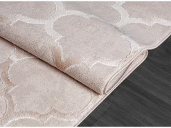 the carpet Alfombra Knight 3D Brillante Marroquí Diseño, , 160 x 230 cm Beige