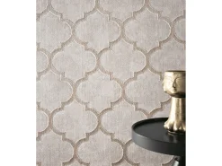 the carpet Alfombra Knight 3D Brillante Marroquí Diseño, , 160 x 230 cm Beige