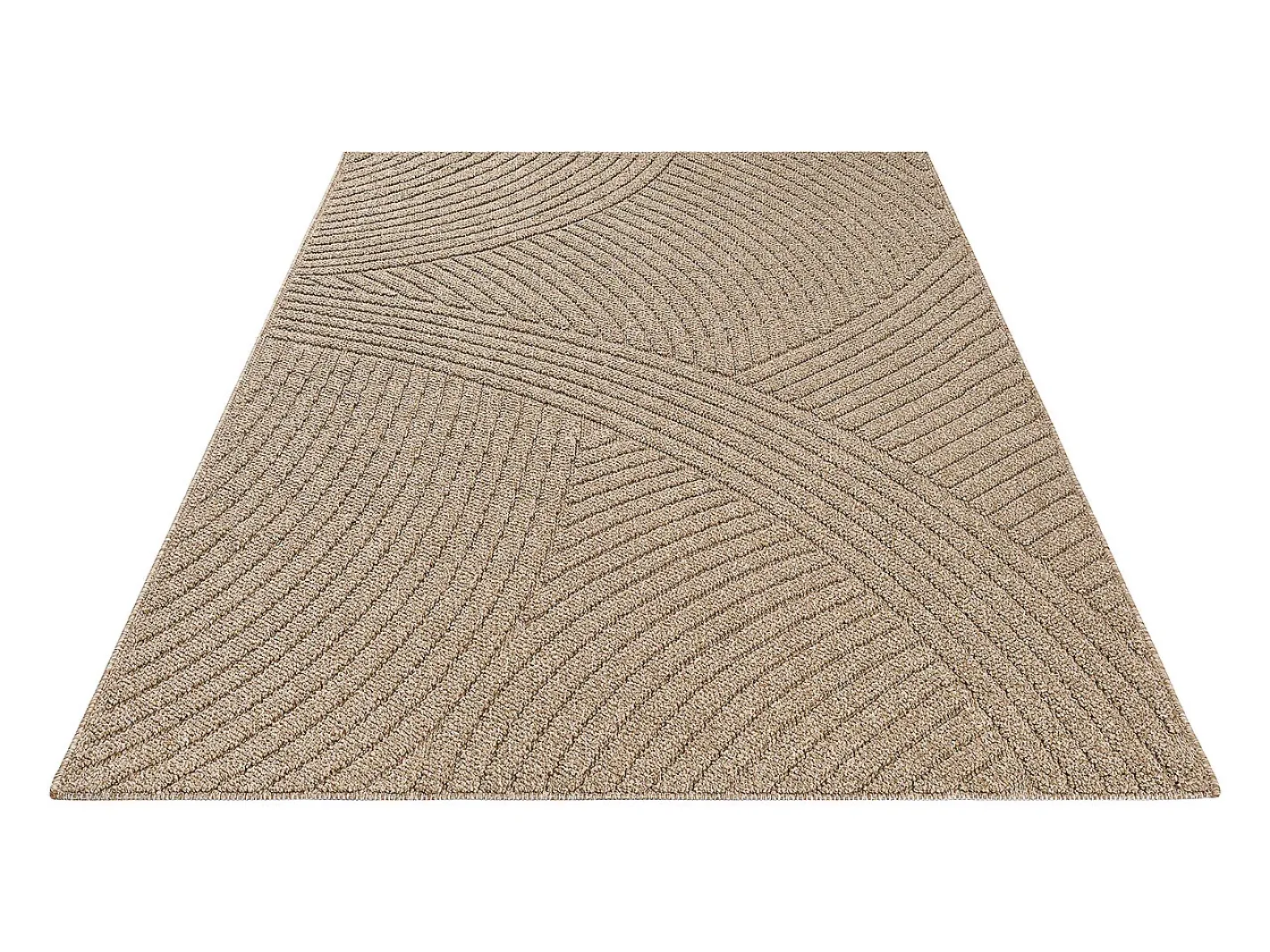 the carpet Alfombra De Exterior-Alfombra Kos exterior moderna, Naturaleza, 120 x 160 cm Beige