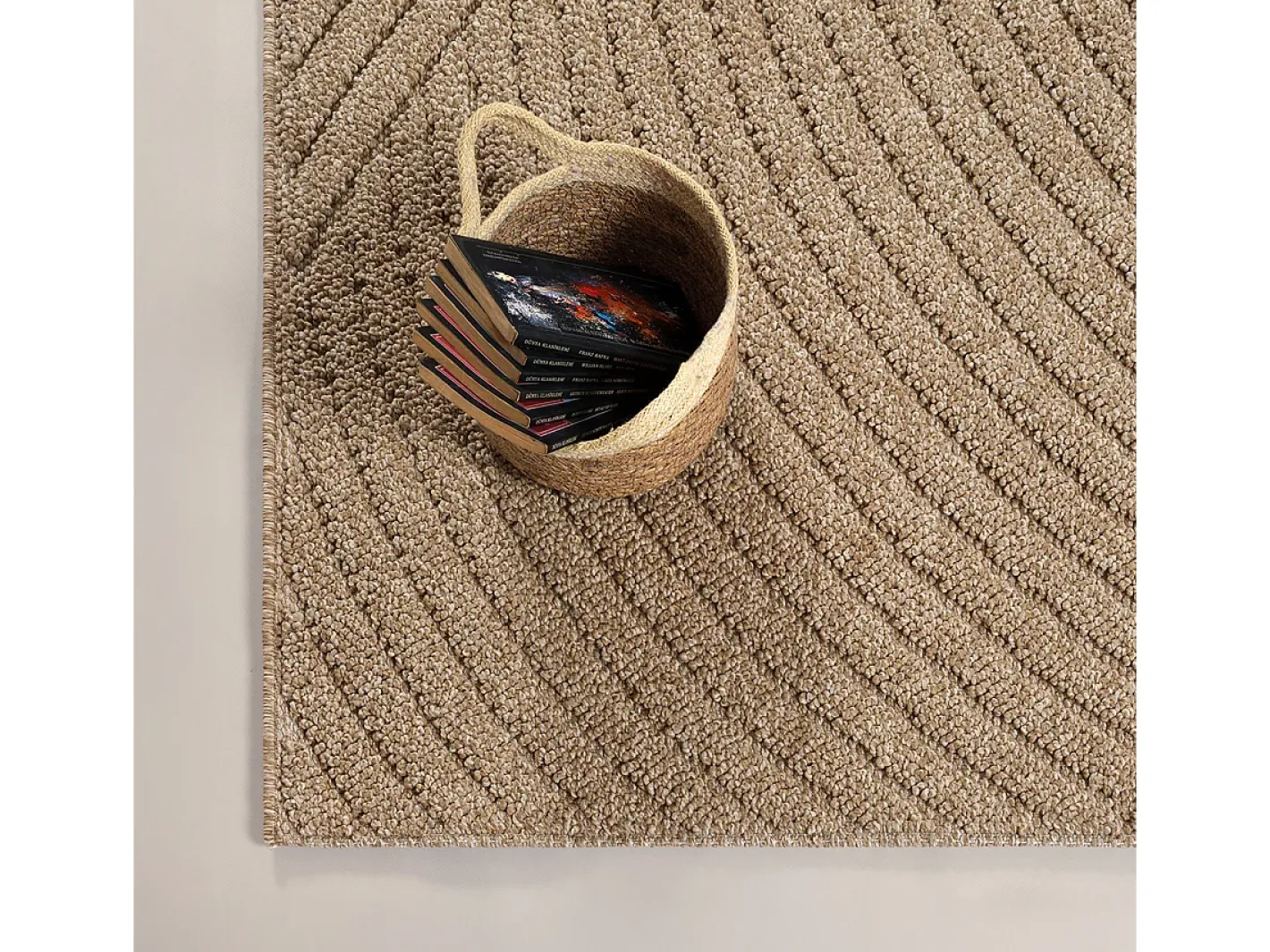the carpet Alfombra De Exterior-Alfombra Kos exterior moderna, Naturaleza, 120 x 160 cm Beige