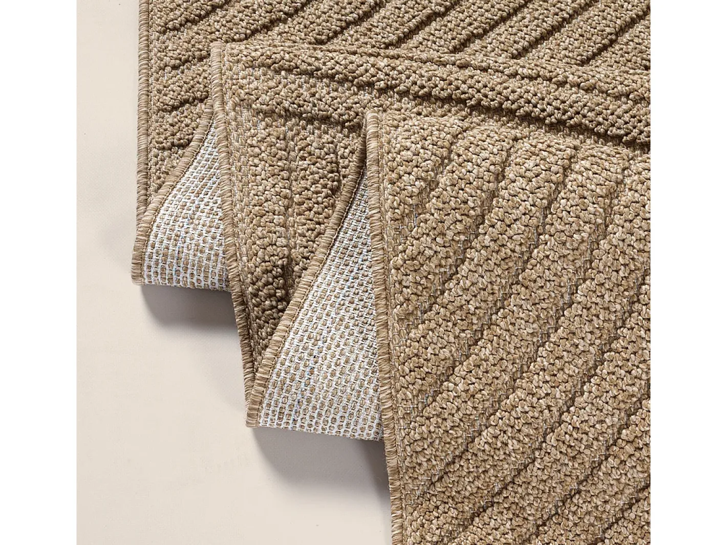 the carpet Alfombra De Exterior-Alfombra Kos exterior moderna, Naturaleza, 120 x 160 cm Beige