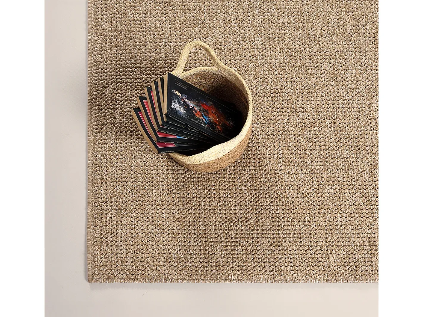 Clearance the carpet Alfombra Kos exterior moderna atemporal, Naturaleza, 160 x 220 cm Beige