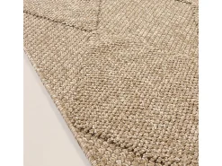 Discount the carpet Alfombra Kos exterior moderna rombos, Naturaleza, 200 x 280 cm Beige