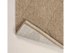 Discount the carpet Alfombra Kos exterior moderna rombos, Naturaleza, 200 x 280 cm Beige
