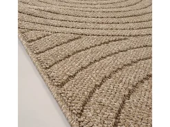 Discount the carpet Alfombra Kos exterior moderna arcos, Naturaleza, 240 x 340 cm Beige