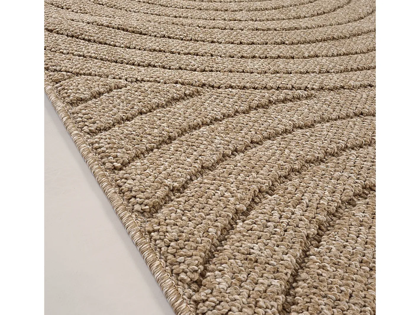 the carpet Alfombra Kos exterior moderna arcos, Naturaleza, 120 x 160 cm Beige